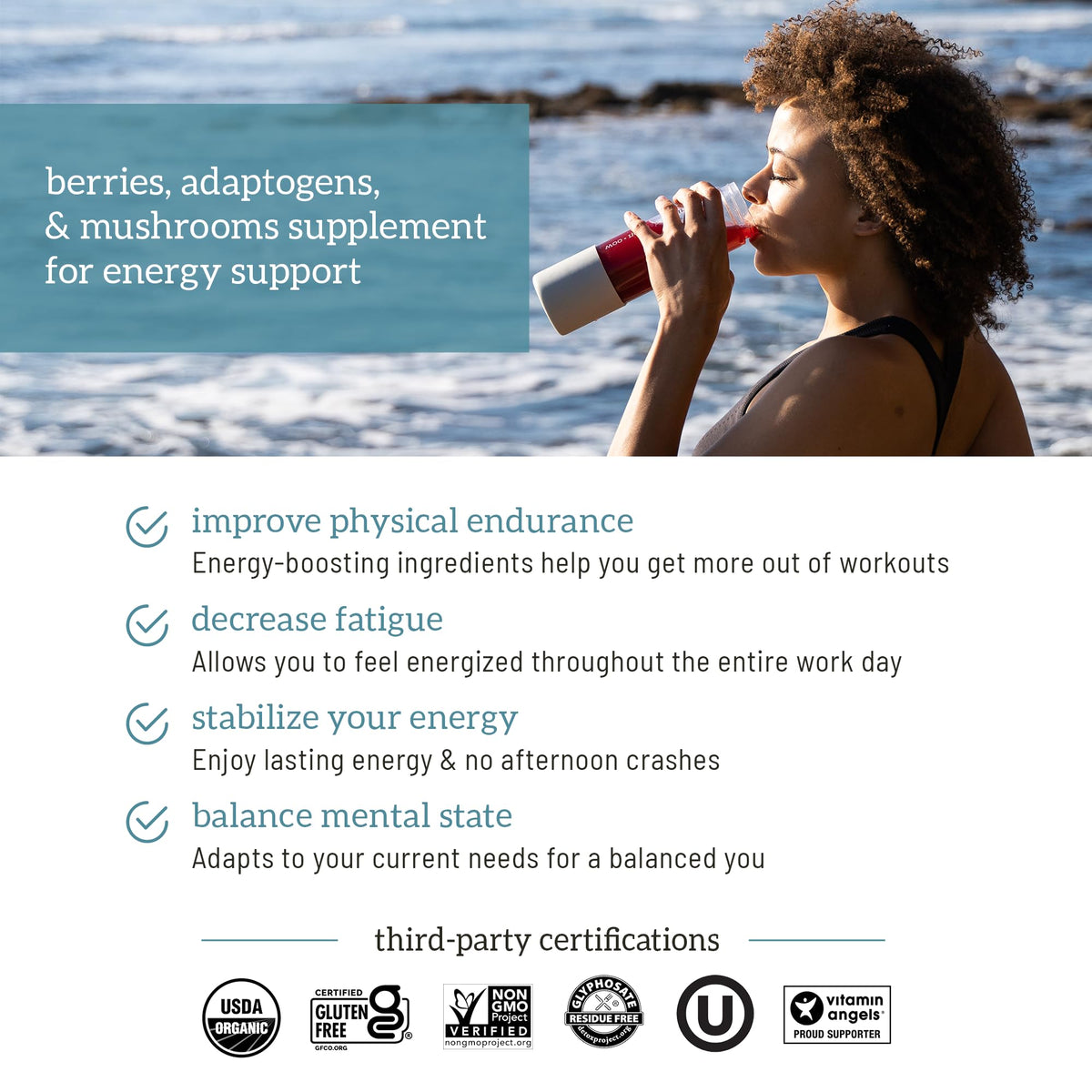 Organifi Red Juice - Natural Superfood Energy Boost - High in Antioxidants - Sweet-Berry