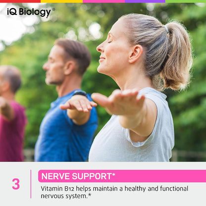Organic Vitamin B12 Liquid Drops - Sublingual Methylcobalamin 5000 mcg, 2oz | Methylated B-12 Active Coenzyme Form - Energy & Nerve System Support - Berry Flavor - 60 servings
