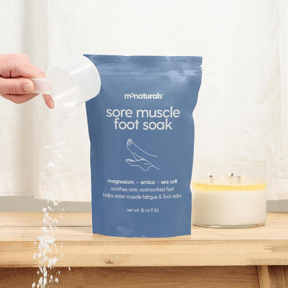Sore Muscle Foot Soak with Arnica, Eucalyptus & Peppermint,16 oz by M3