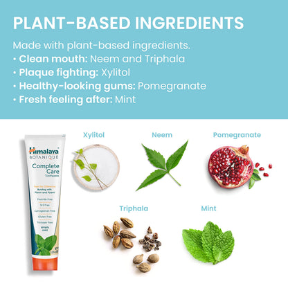 Himalaya Botanique Complete Care Toothpaste, Herbal Variety 4 Pack, 5.29 oz