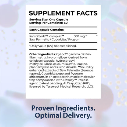 Men's Vitality Pack for Healthy Aging, Prostate Supplements for Men with Saw Palmetto, Supports Healthy Prostate Function, 60 Capsules and Muscle Health Supplement, 60 Capsules