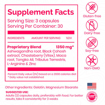 Sensations - Hormone Balance for Women | Mood, Energy & Libido Booster | Natural Plant-Based