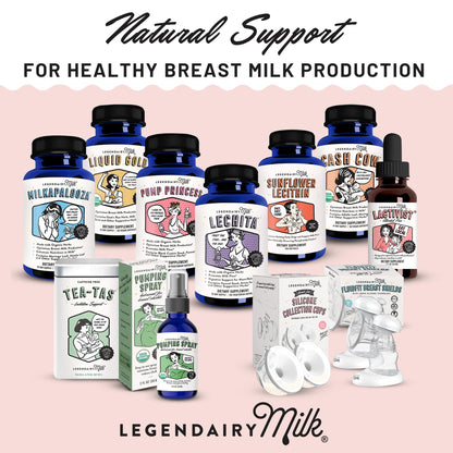 Legendairy Milk Lechita, Supports Milk Flow, Organic Fenugreek Free Breastfeeding Supple