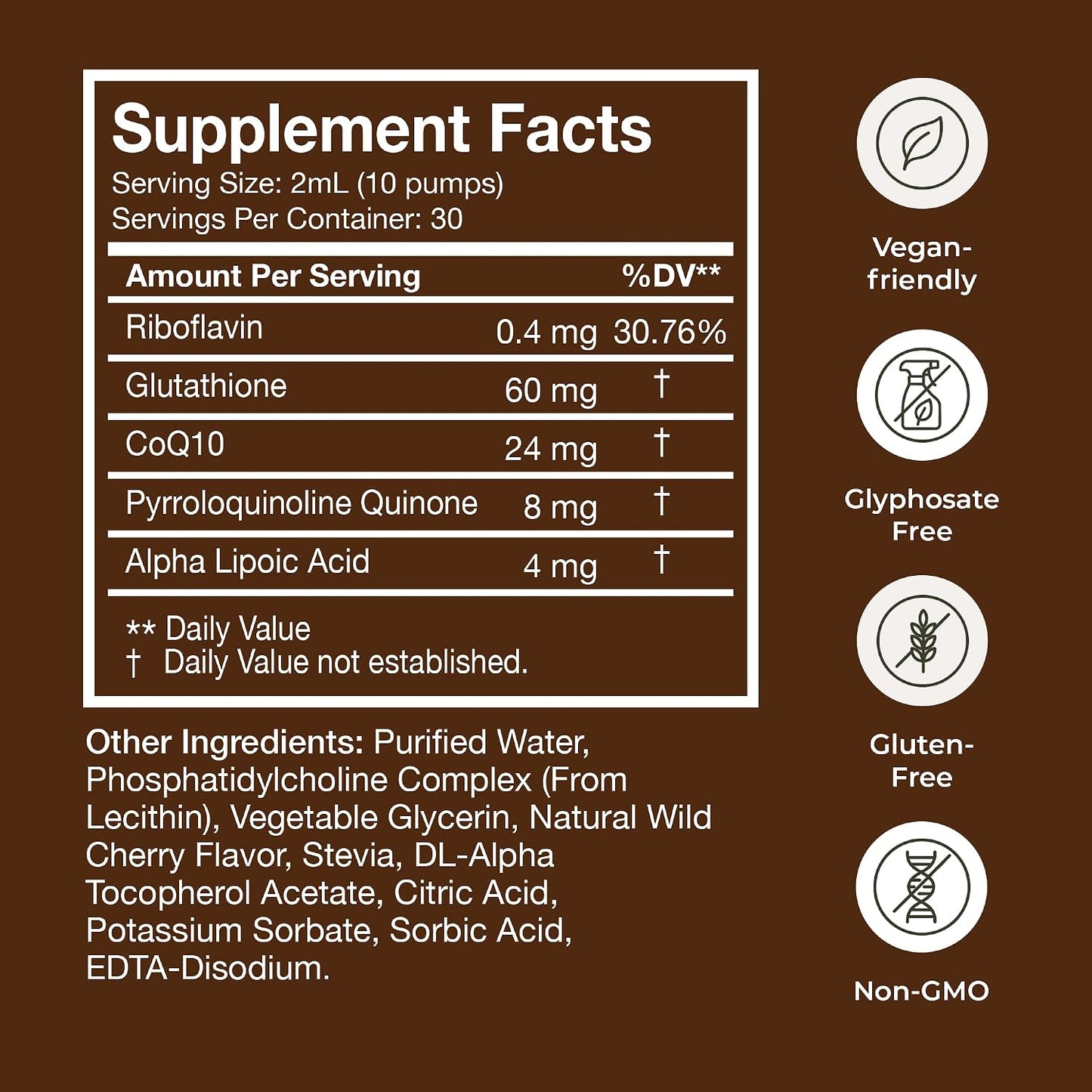 Terra Health Essentials - Liposomal Glutathione - Supports Immunity, Skin, Hair, and Healthy Aging - Maximum Absorption Glutathione Supplements - 30 Day Supply, 2oz