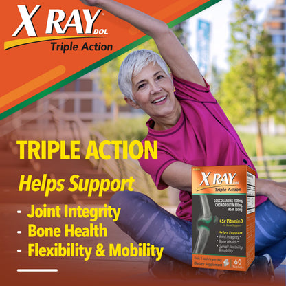 X Ray Dol Triple Action Joint Health Supplement, with 5X Vitamin D, Glucosamine 1500mg