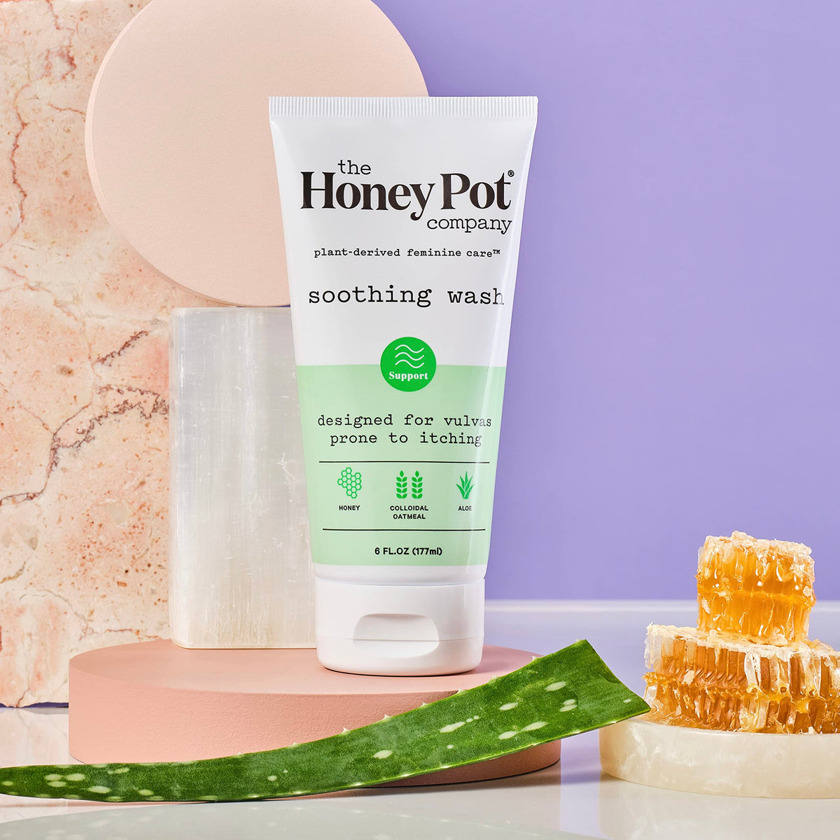 The Honey Pot Company - Anti-Itch Soothing Colloidal Oatmeal Wash - Plant Derived Feminine Care