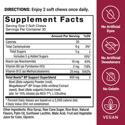 Force Factor Total Beets Blood Pressure Support Supplements with Beet Powder, Great