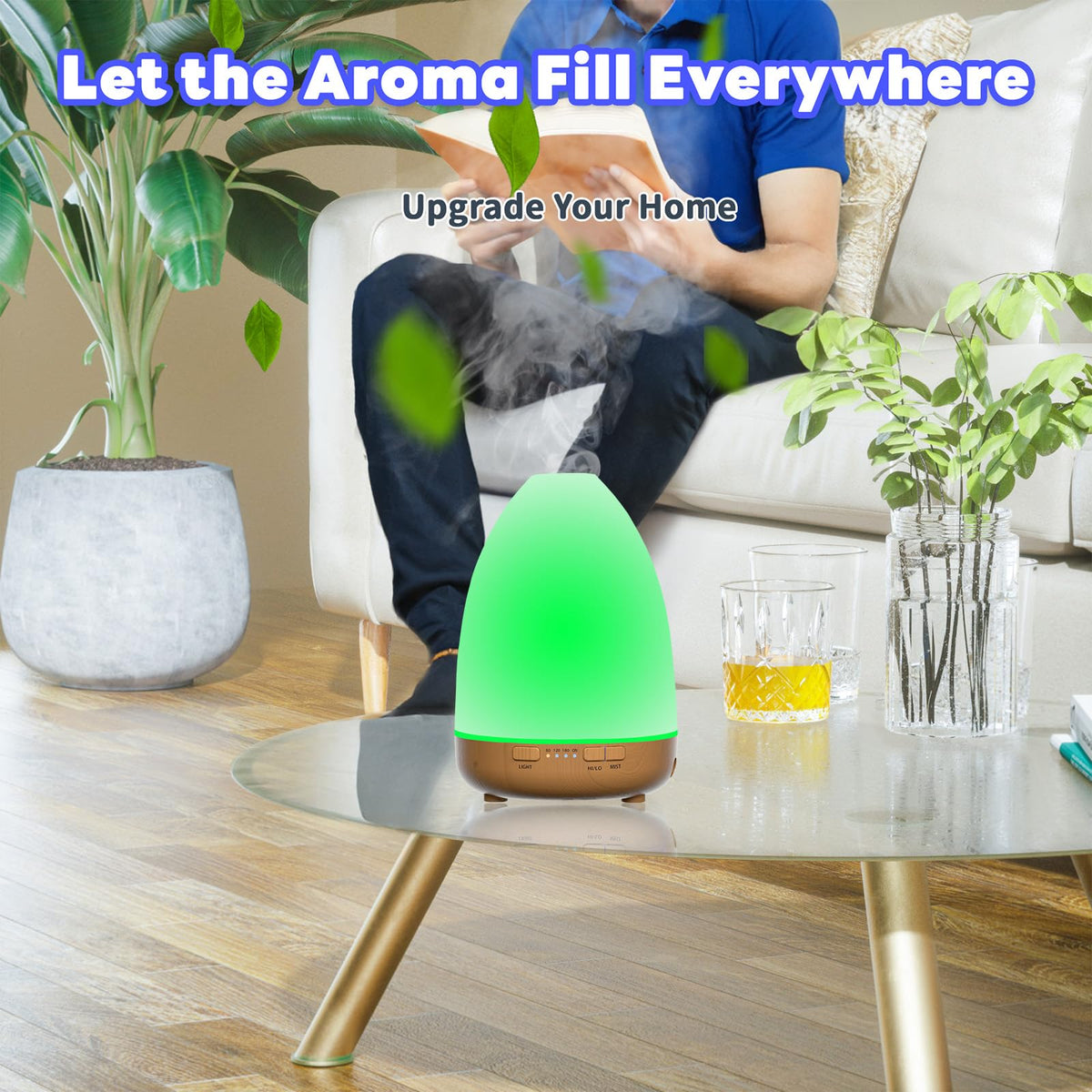 200ml Essential Oil Diffuser, Aromatherapy Diffuser,Enhanced Essential Oil Diffuser, Cool Mist Humidifier