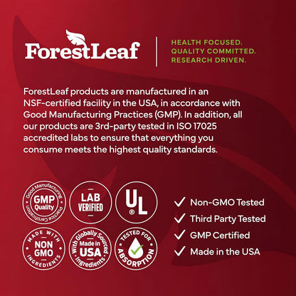 ForestLeaf USDA Organic Beet Root Capsules - Beetroot Supplement 1000mg 20:1 Extract w/Ginger Grape Seed - Support Blood Pressure, Nitric Oxide, Flow, Circulation - Made in USA - 120 Caps