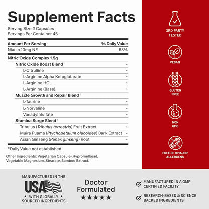 Snap Supplements Big Boy Bundle, Daily Men's Health Support, 90 Caps. Each | Includes Prostate Health with Saw Palmetto for Men, Testo Booster for Men & Nitric Oxide Booster, Vegan, Non-GMO, Gluten-Free