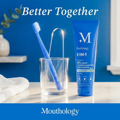 Mouthology Tongue Scraper for Adults (2 Pack), Reduce Bad Breath, Metal Tongue Scraper, Tongue Cleaner, Tongue Scraper, Stainless Steel Tongue Scraper, Tongue Cleaner for Adults, Tongue Scrubber