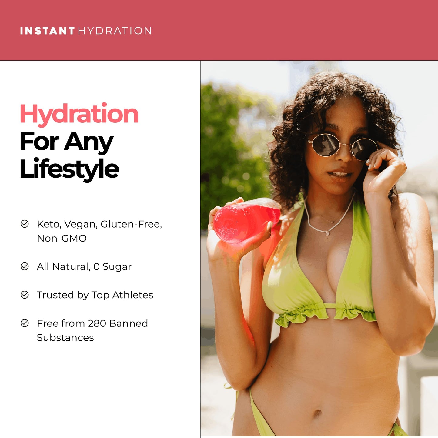 Instant Hydration Sugar Free Electrolytes Powder Packets Variety Pack - Watermelon, Raspberry, Lemon Lime Drink Mix & Travel Essentials with Magnesium and Potassium - Post Workout Recovery - 20 Sticks