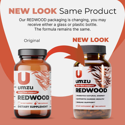 UMZU Redwood Max Nitric Oxide Booster, 1-Month Supply – Advanced Nitric Oxide Supplement with Fitnox Blend, Pine Bark, Resveratrol & Tart Cherry – Promotes Healthy Circulation, Energy and Recovery