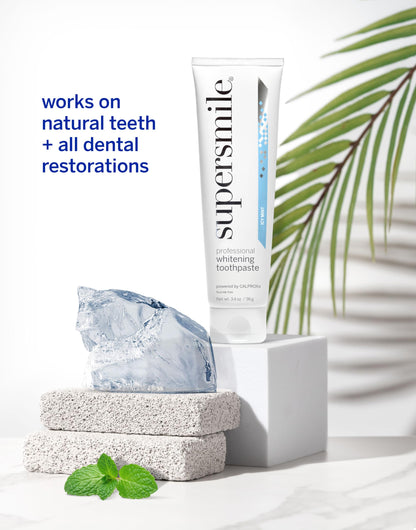 Supersmile Original Mint Whitening Toothpaste, 8 Oz, Whitens 6 Shades