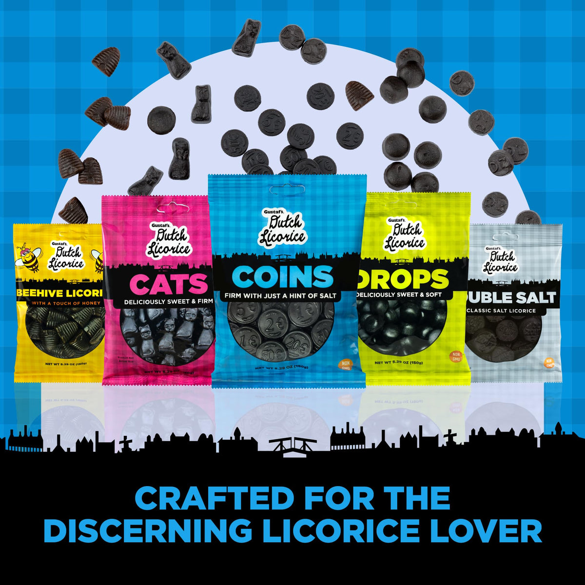 Gustaf's Salted Dutch Licorice Coins - 5.2 oz Bag