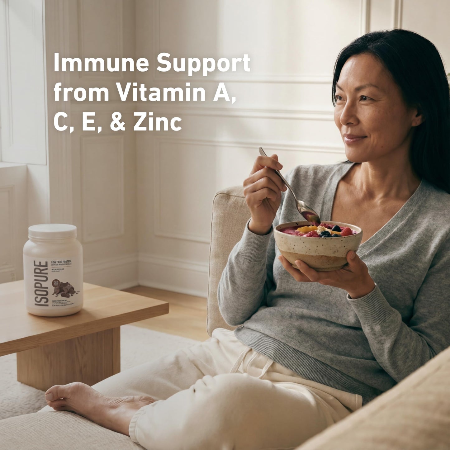 Isopure Zero Carb 100% Pure Whey Isolate Protein Powder, Gluten Free, With Vitamins, Cookies & Cream, 25g Protein Per Serving, 1 Lb, 15 Servings (Packaging May Vary)