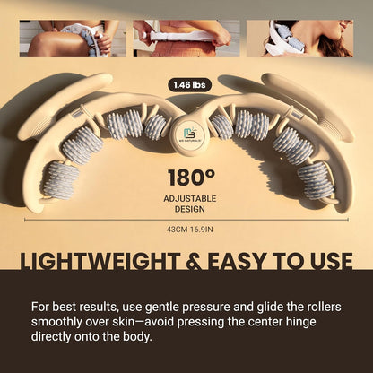 Anti Cellulite Roller, Lymphatic Drainage Massager, Fascia Blaster by M3