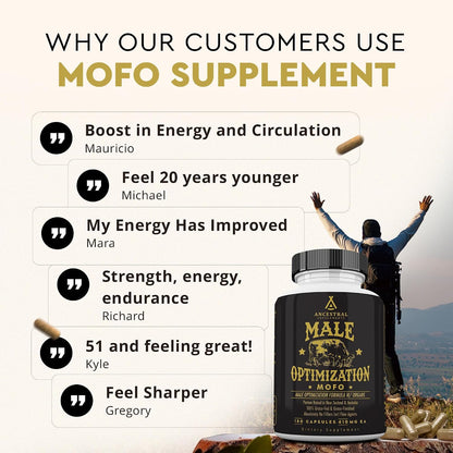 Ancestral Supplements FEM & Mofo Bundle – His & Hers Grass Fed Organ Supplements – Supports Hormone Balance, Energy, Vitality & Wellness – Pasture Raised Beef Organ Multivitamin for Men & Women