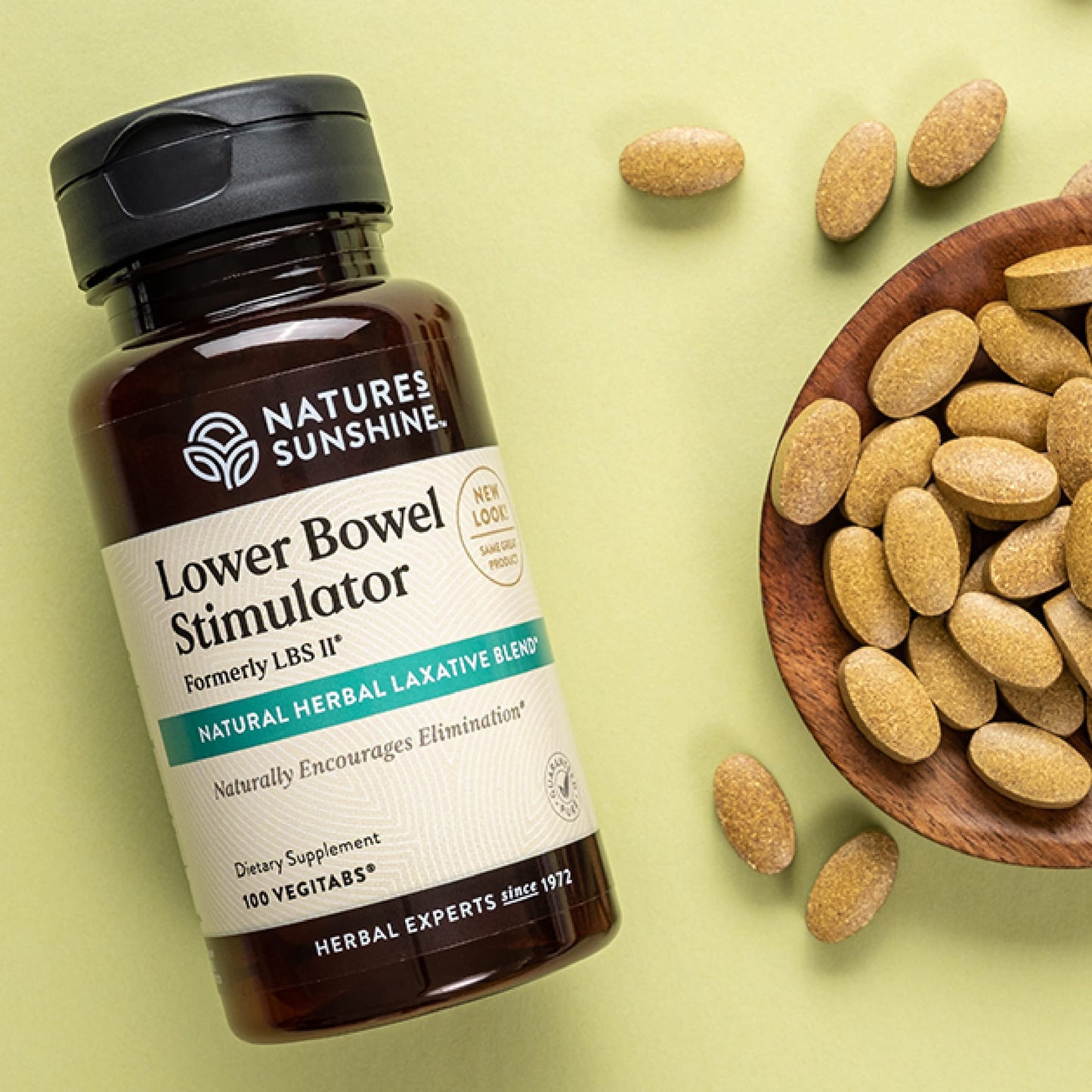 Nature's Sunshine Lower Bowel Stimulator - Helps Relieve Constipation - Cleanse & Detox Your Colon with Natural Herbal Ingredients - 25 Servings - 100 Vegcaps