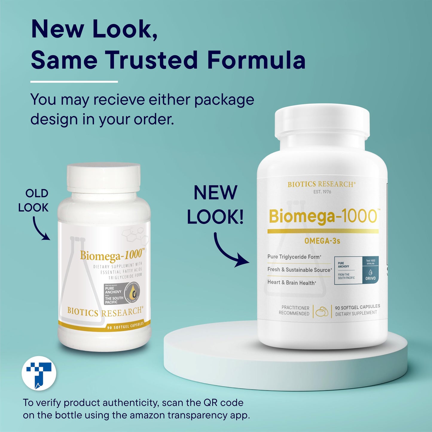 Biotics Research Biomega-1000™ Omega 3 Fish Oil With EPA 529mg / DHA 353mg– Omega-3 Fatty Acids 1000 mg- Highly Concentrated Fish Oil 90 Days Servings–Supports Immune, Brain & Heart Health–90 Softgels
