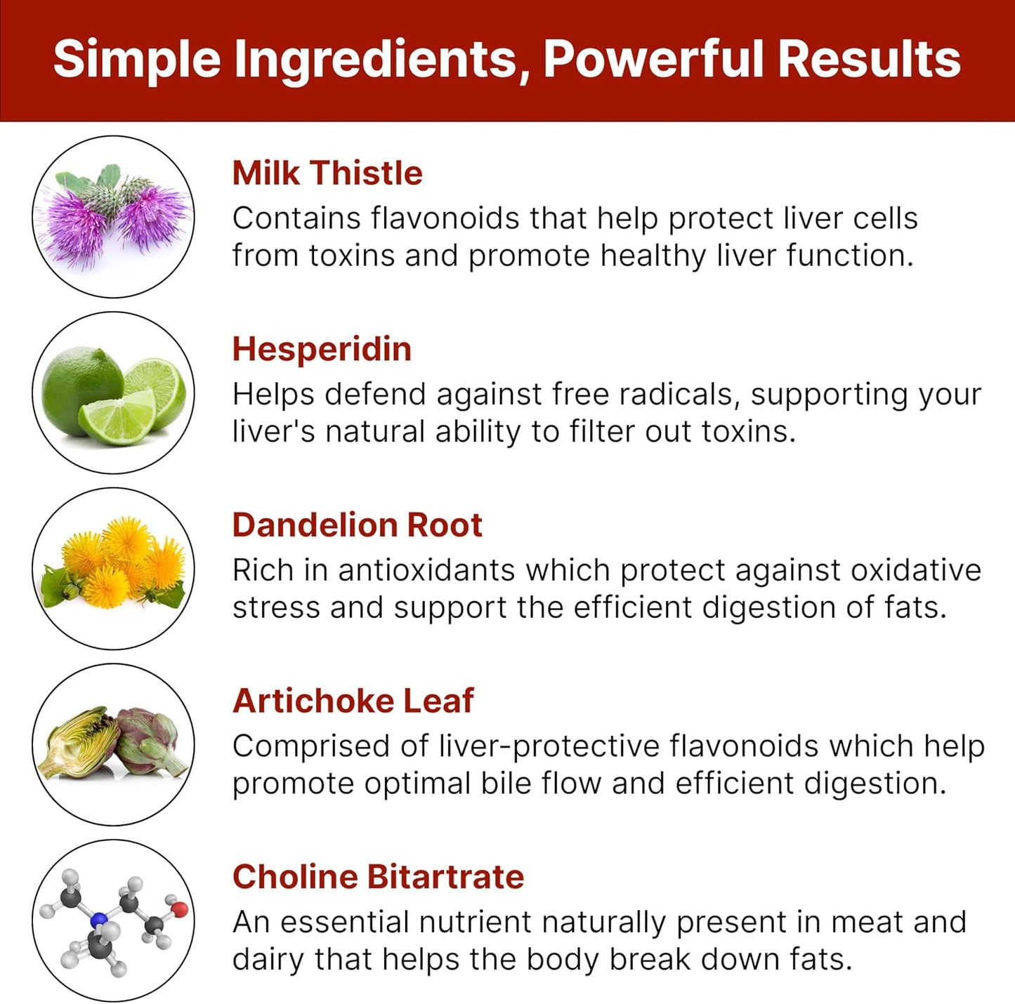 Liver Support Supplement with Hesperidin, Vegan, Gluten-Free | Promotes Healthy Liver Function, Detox, and Cleanse with Milk Thistle for Less Bloating and Better Digestion, 30-Day Supply