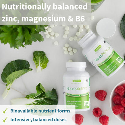Neurobalance + Multivitamin & Minerals for Men Vegan Bundle, High Absorption Zinc, Magnesium & B6 Supplement + Sustained Release Multivitamin by Igennus