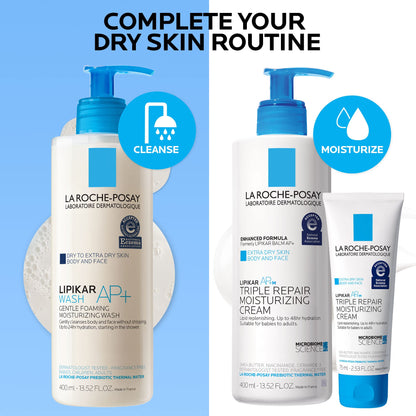 La Roche-Posay Lipikar Daily Repair Moisturizing Lotion Full Size & Travel Size Skin Care
