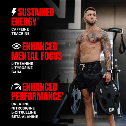 ProSupps Mr. Hyde Signature Pre Workout Powder with Creatine, Beta Alanine & Caffeine - Performance, Energy & Endurance - Clean Fitness & Gym Supplements for Men & Women (Blue Razz, 30 Servings)