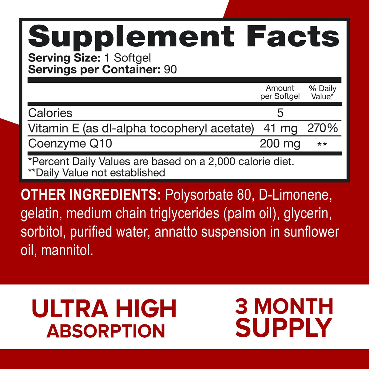 Qunol CoQ10 200mg Softgels, Ultra CoQ10 - Ultra High Absorption Coenzyme Q10