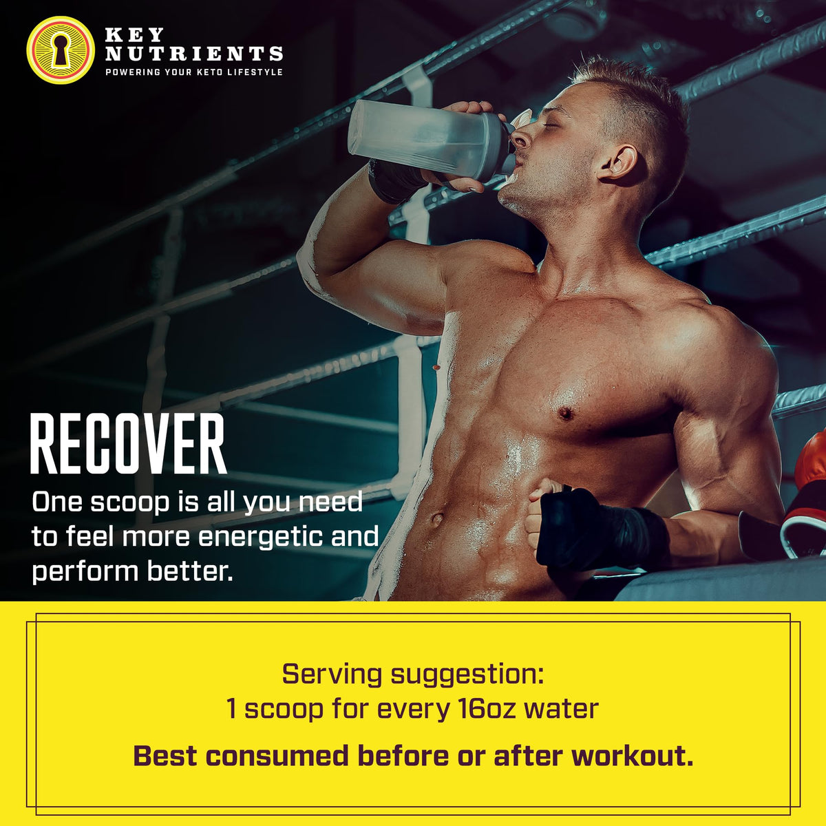 Key Nutrients Electrolytes Hydration Powder - Refreshing Lemonade Drink Mix