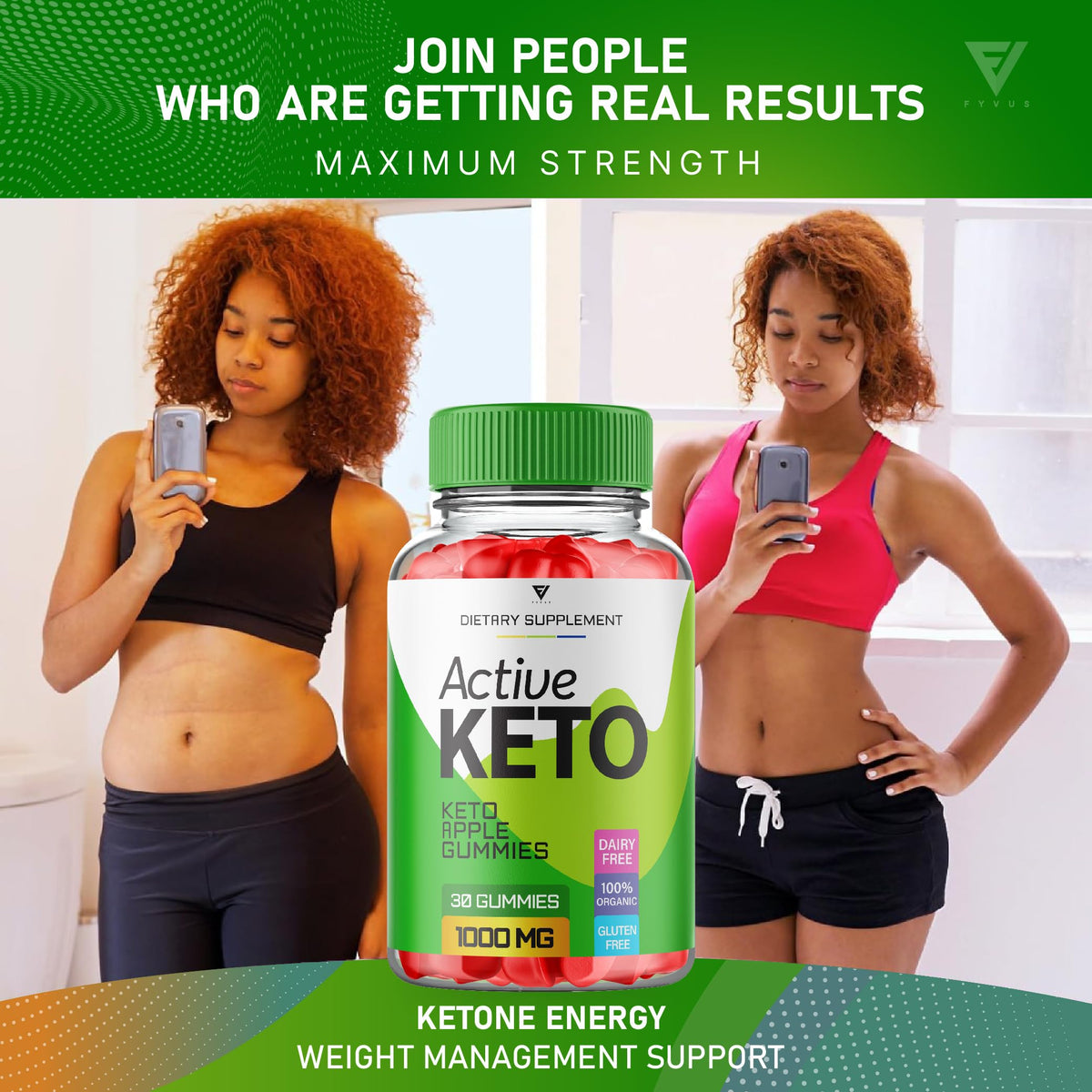Fyvus (5 Pack) Active Keto Gummies, Active Keto ACV Gummies for Weight Loss