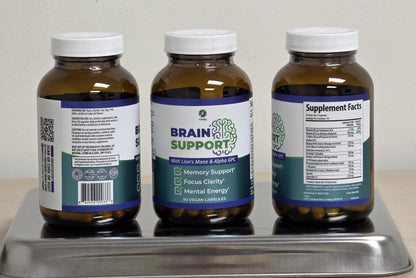 1 Body Brain Support - Bacopa Monnieri, Lion’s Mane for Memory & Focus