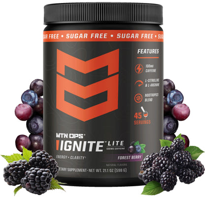 MTN OPS Ignite Energy Powder, Zero Sugar, Tiger's Blood