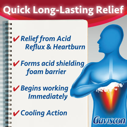 Gaviscon Extra Strength Fruit Antacid 60 Tablets