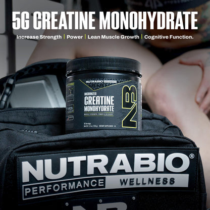 NutraBio Pure Micronized Creatine Monohydrate Powder Supplement, Unflavored, (300 g) - Supports Bulk Muscle Energy, Recovery, and Strength - HPLC Tested Creatine Powder Supplement for Men and Women