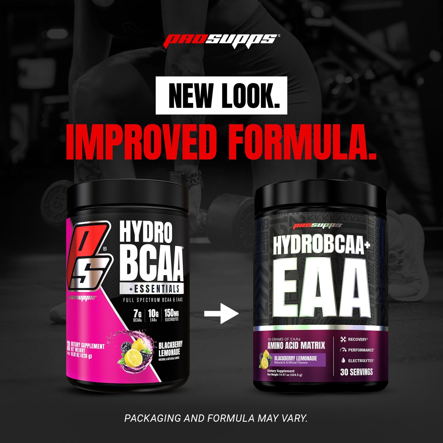 ProSupps HydroBCAA Essential Amino Acids Powder, BlackBerry Lemonade - Workout Supplement with BCAA, EAAs & Electrolytes for Hydration & Recovery - Stimulant-Free, Soy & Gluten-Free - 30 Servings