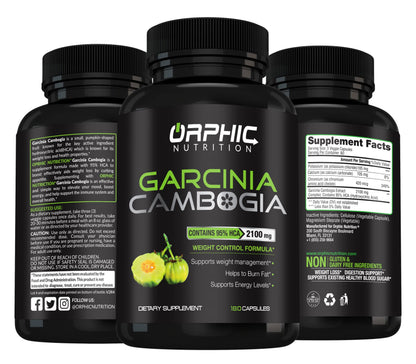 ORPHIC NUTRITION Garcinia Cambogia Extract 2 Months Supply - to Support Weight Loss Efforts