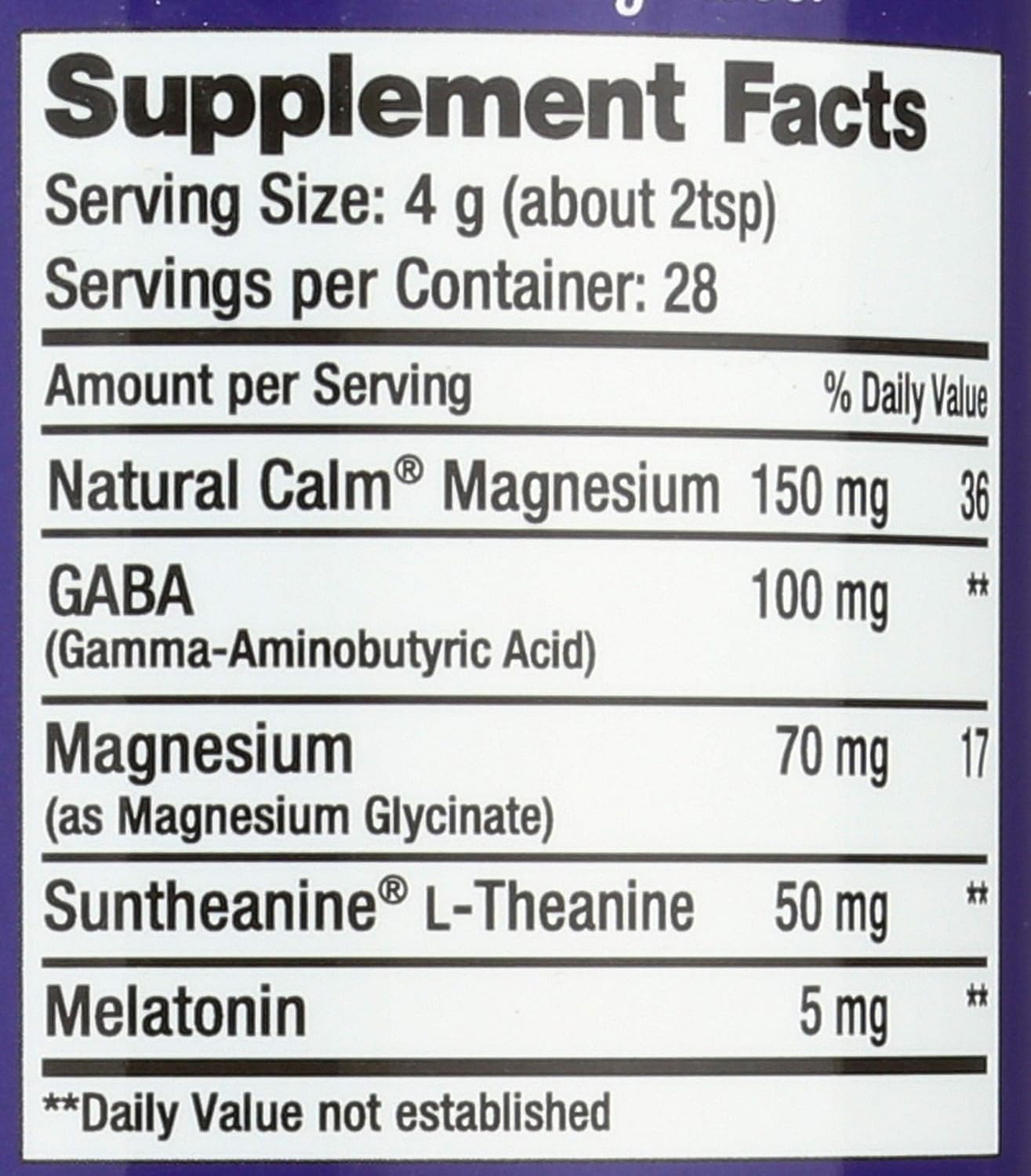 Natural Vitality Natural Calm Specifics CALMFUL SLEEP (Mixed Berry Flavor) 6 ounces