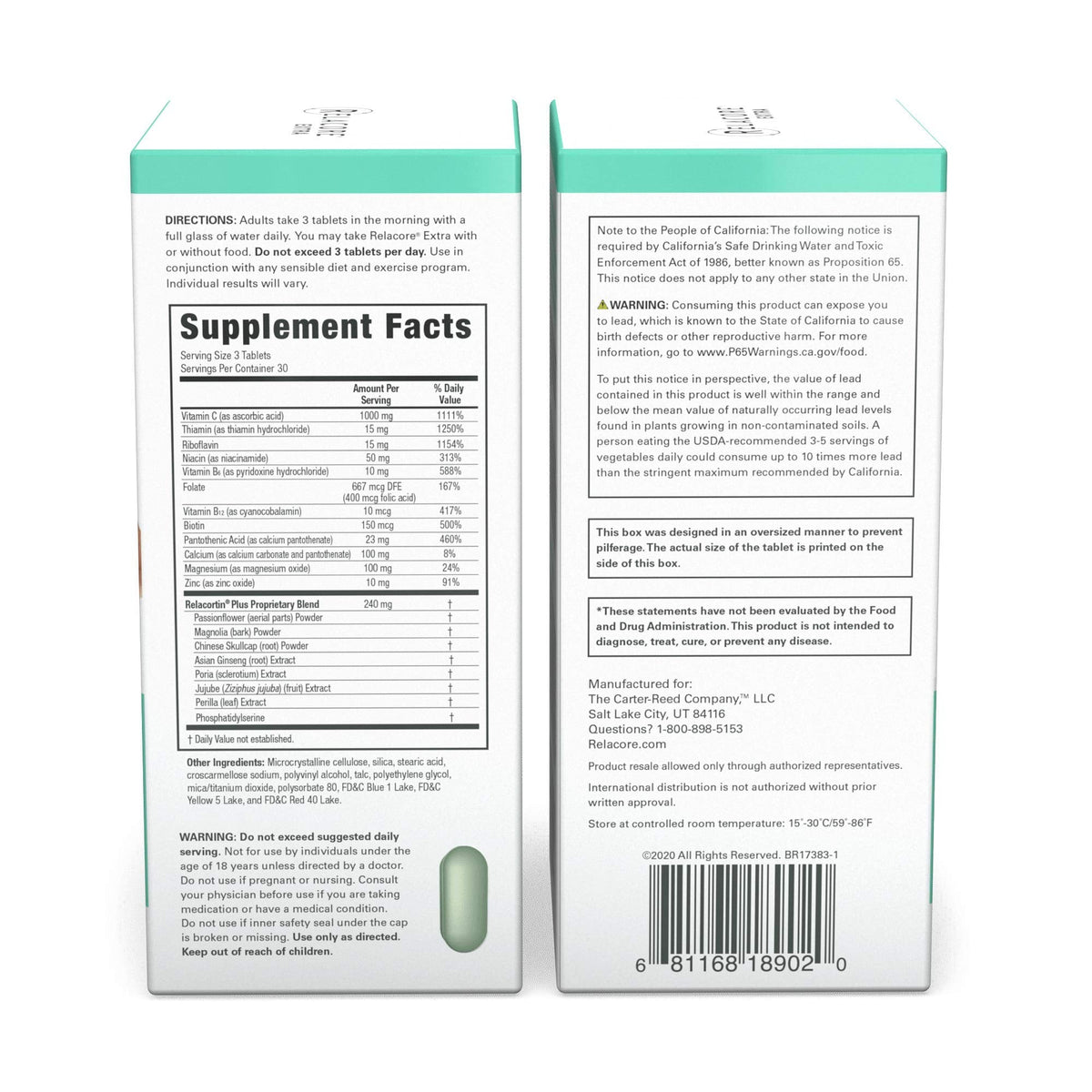 Relacore Extra Maximum Strength Stress-Mitigating Compound - Stress Relief Supplements