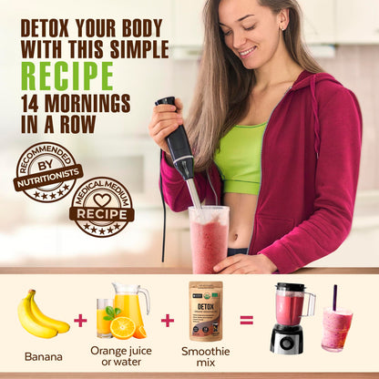 Numami Organic Detox Blueberry Smoothie Powder with Healthy Spirulina, Atlantic Dulse