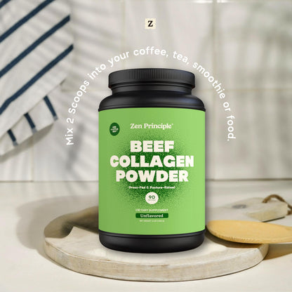 Grass-Fed Agglomerated Hydrolyzed Collagen Peptides 1.5 lb. Anti-Aging Protein for Healthy Hair, Skin & Joints. Paleo Friendly, GMO and Gluten Free, Pasture-Raised Bovine.