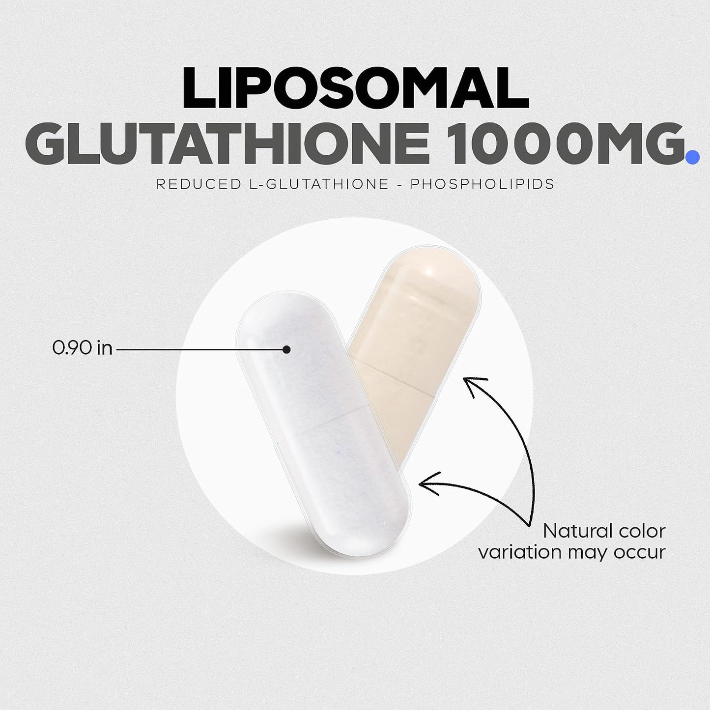 Codeage Liposomal Glutathione 1000 mg Supplement, High-Potency Reduced L-Glutathione - Liposomal Delivery - Phospholipids - Non-GMO, Gluten-Free - 60 Capsules