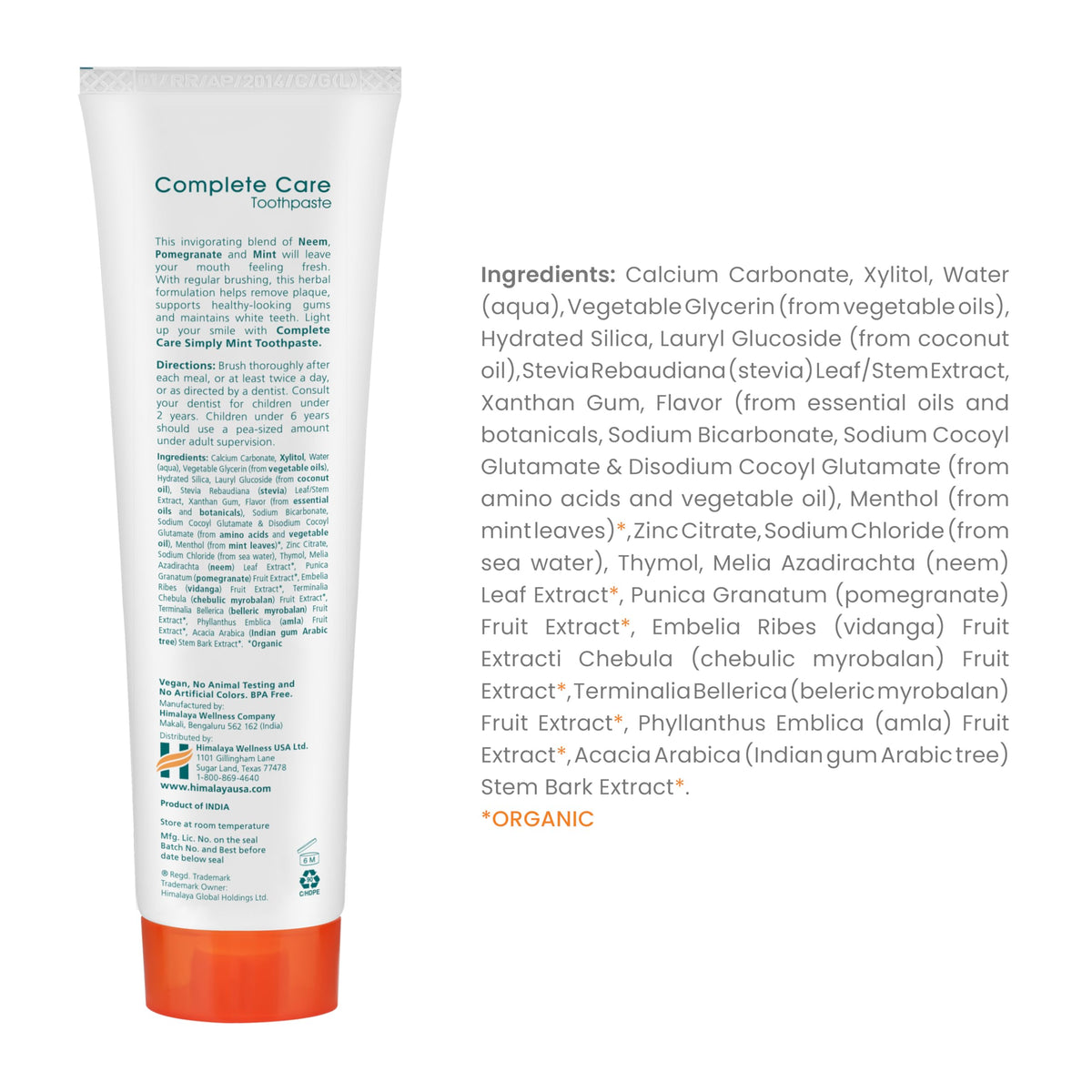 Himalaya Botanique Complete Care Toothpaste, Herbal Variety 4 Pack, 5.29 oz