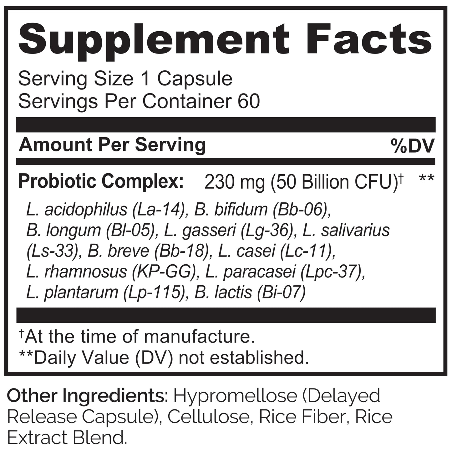NATURELO Probiotics for Digestive Health, 50 Billion CFU, 60 Vegetarian Capsules, 11 Strains, Daily Use Supplement, Delayed Release, No-Fridge, Boosts Immune System, Probiotics for Women & Men