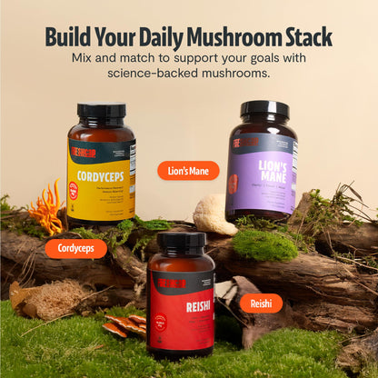 FreshCap Mushrooms Premium Organic Lions Mane Capsules - 14:1 Fruiting Body Extract with 31% Beta-Glucans - 3rd-Party Tested Nootropic for Clarity, Focus & Cognitive Support (120 Capsules)