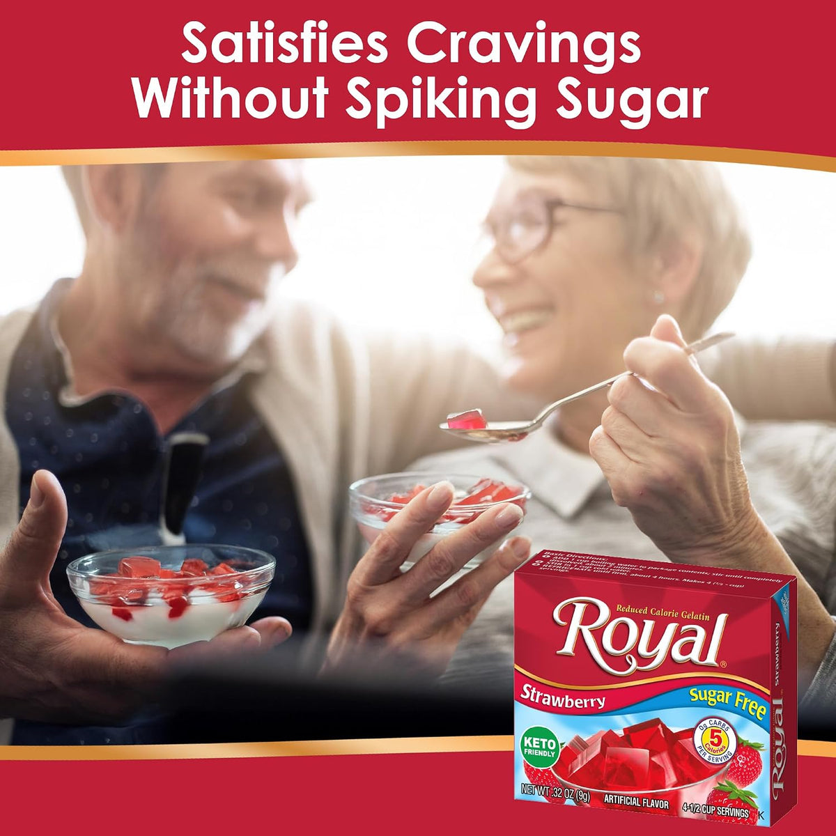 Royal Sugar Free Gelatin Mix Variety Pack - 12 Assorted Gelatin Boxes