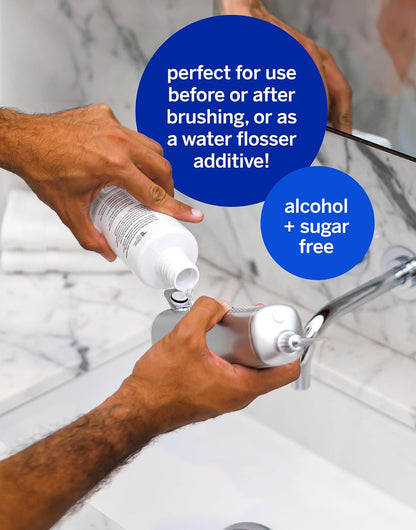 Supersmile Frosted Premium Self-Care Kit, Pre-Rinse + Water Flosser