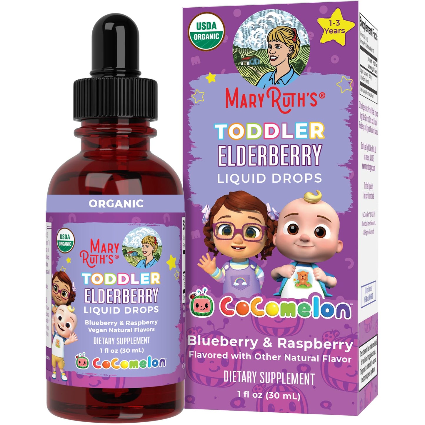 MARYRUTH'S Elderberry Liquid Drops for Adults & Kids | Immune Support | Antioxidant | 150mg Elderberry Extract | USDA Organic | CLP Purity Award | Sugar Free | Vegan | Non-GMO | Gluten Free | 1 oz