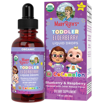 MARYRUTH'S Elderberry Liquid Drops for Adults & Kids | Immune Support | Antioxidant | 150mg Elderberry Extract | USDA Organic | CLP Purity Award | Sugar Free | Vegan | Non-GMO | Gluten Free | 1 oz