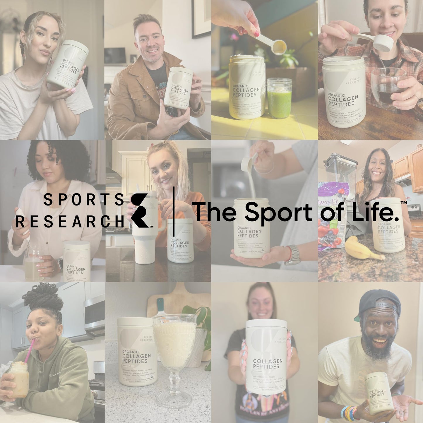 Sports Research Marine Collagen Peptides Powder - Sourced from Wild-Caught Fish, Pescatarian Friendly, Keto Certified & Non-GMO Tested - Easy to Mix in Water or Juice! (34 Servings)